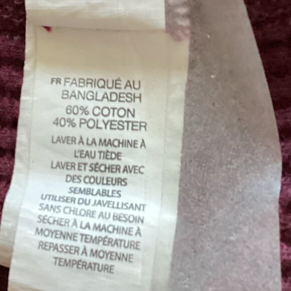 Bundle of 2 Women's Sweaters George Joe Fresh Brown Red Oversized Relaxed Fit - Picture 13 of 13